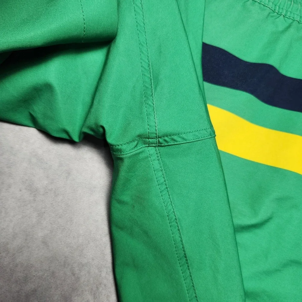 Gap Mens Pool Short Green Striped Swim Trunks Size Large B-6